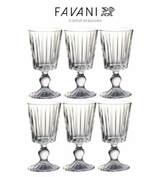 Conjunto 6 Taças de Vidro 330 Ml Favani