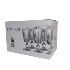 Conjunto 6 Taças de Vidro 330 Ml Favani - comprar online