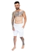 Short Bermuda Moletom Masculino Branco