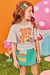 BLUSA BOXY MC E SHORT SAIA VERDE - Aliceveste Kids