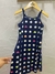 VESTIDO EVASE AZUL BOLINHAS - comprar online