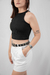 Cropped Canelado Erika - comprar online