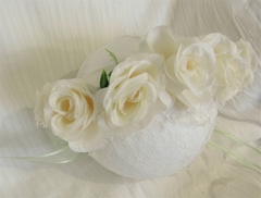 Corona de flores blanca - comprar online