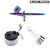 KIT AEROGRAFO DE GRAVIDADE DUPLA AÇÃO BICO 0.3MM COLORS EDIÇÃO ESPECIAL+KIT ESCOVAS PARA LIMPEZA COM 5PÇS+ POTE PARA LIMPEZA.