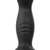 Estimulador de próstata Peter, vibrador anal em silicone preto, com design anatômico e texturizado.