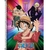 Caderno Luffy One Piece 80 Folhas Escolar Espiral Capa Dura