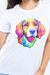 Camiseta Baby Look Estampada Doguinho - comprar online