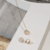 Brinco de Pino Banhado a Ouro 18K Pedra Olho de Gato Oval - comprar online
