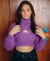 Sobreposição Cropped Tricot Roxo Authoria na internet