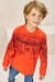 Camiseta Manga Longa em Meia Malha Infantil Menino Luc.Boo - comprar online