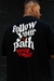 Tee Oversized Black "Follow Your Path" - comprar online
