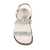 Birken com Strass Off White Sandália Papete - Bella Femma