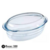 Cacerola Oval de Vidrio Templado 33 x 20 x 13 cm para horno Cuisine Código 52202 - tienda online