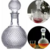 Botellon de Whisky o Licor x 1 lts Redondo Tapa Hermetica de Vidrio Cód 43520 - comprar online