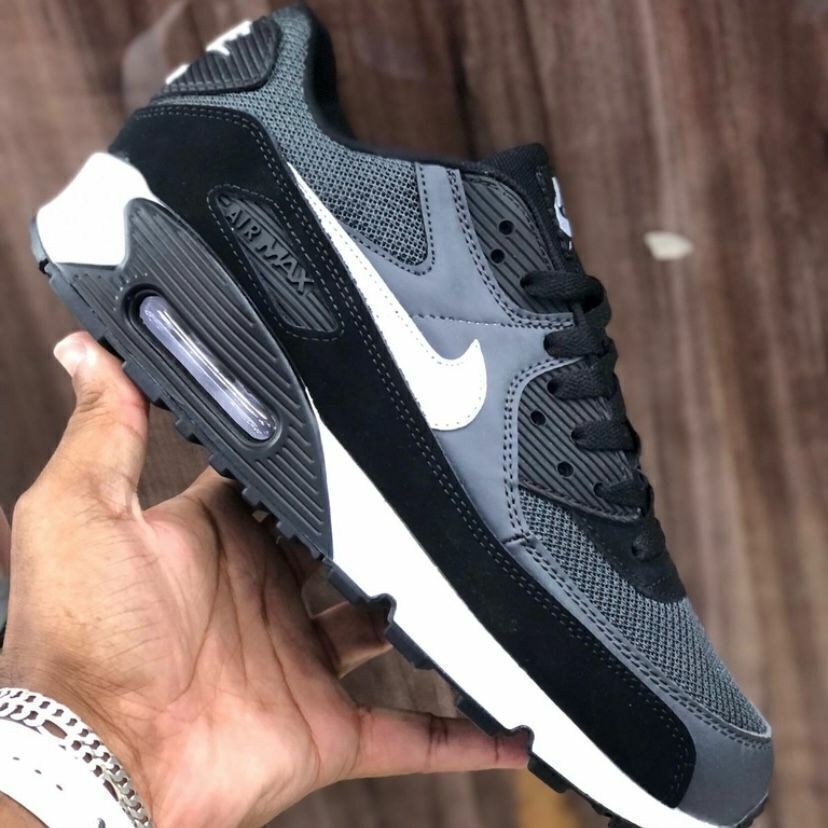 Air max 90 preto e orders cinza