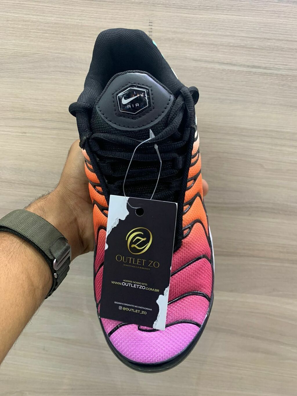 AIR MAX PLUS TN Laranja rosa e branco