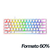 TECLADO GAMER RAZER HUNTSMAN MINI MERCURY WHITE SW RED LINEAR