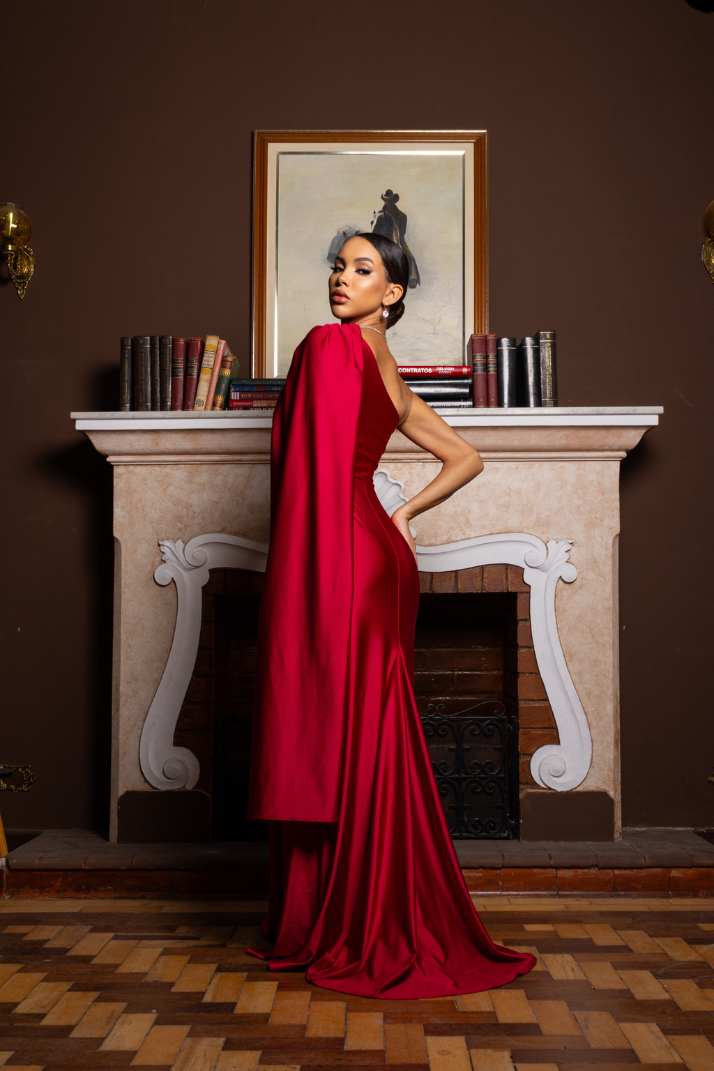 Maya cape dress hot sale