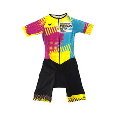 Trisuit mangas cortas GRUNGE FUCSIA