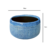 Vaso Austin Grande Azul Royal - Cerâmica, 16cm Diâmetro x 9cm Altura - comprar online