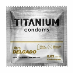 Condones Titanium Ultra Delgado x 3 Unidades