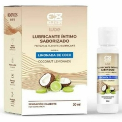 Lubricante Intimo Caliente Saborizado Elixir 30 ml Limonada de Coco