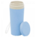 Copo térmico azul de bambu com alça e tampa 310ml - Lyor - comprar online