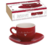 Xícaras para café com pires de porcelana L'Amour vermelha 90 ml 6 peças na internet