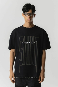 T-shirt oversized Thesaint double black