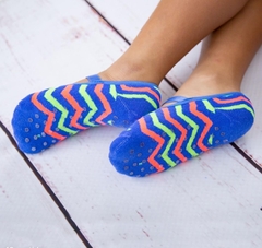 Meia sapatilha zig zag colorido - comprar online