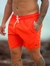 SHORT TACTEL COM ELASTANO - LARANJA