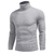 Cacharrel Blusa Tricot Lã Masculina Canelada Gola Alta MP765 - Morenna Pimentta