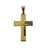 Crucifixo Masculino Banhado Ouro Arte Em Alto Relevo