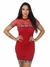 Vestido Love Love Feminino Curto Detalhe Redinha MP583 na internet