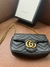 Bolsa Gucci Marmont Supermini de couro preto - Bazar da Tali