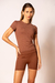 CAMISETA SLIM DRY - BROWN