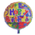 Balão Metalizado – Redondo Happy Birthday Colorido 45 cm