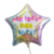 Balão Metalizado – Estrela Parabéns pra Você Colorido - 50cm