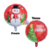 Balão Metalizado Redondo Natal Merry Christmas - 18"
