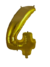 Imagem do Balão Numeral Metalizado Dourado - 16" (Aprox. 40cm)