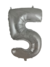 Balão Numeral Metalizado Prata - 26" (Aprox. 65cm)