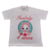 Camiseta Branca de Poliéster Personalizada - Infantil