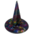 Chapéu de Bruxa - Preto com Teias Coloridas