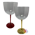 Taça Gin Cristal com Pé metalizado