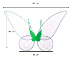 Alas Hada Iridiscente // Adulto Disfraces Premium Color Verde Rosa - tienda online