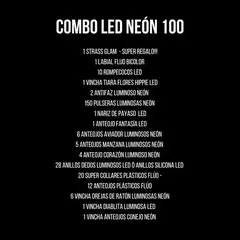 Combo Cotillon Luminoso Led Neon 100 Personas Fluo Fiesta - comprar online