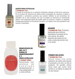 Kit Inicial Esmaltes Semipermanentes Cuvage + Kit Removedor - tienda online