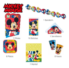 Kit Mesa Descartable + Decoracion Cumpleaños Disney - Tienda CyP