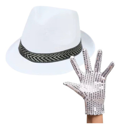 Kit Michael Jackson // Accesorios Guantes Sombrero Disfraz - comprar online