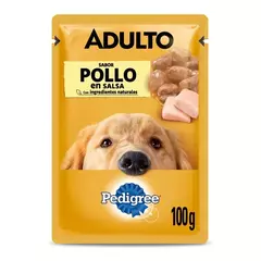 Pedigree Pouch Adulto Pollo En Salsa X 100Grs